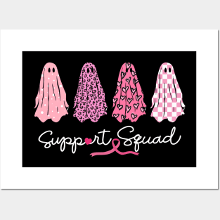 Breast Cancer Awareness Support Squad Cancer Free Posters and Art